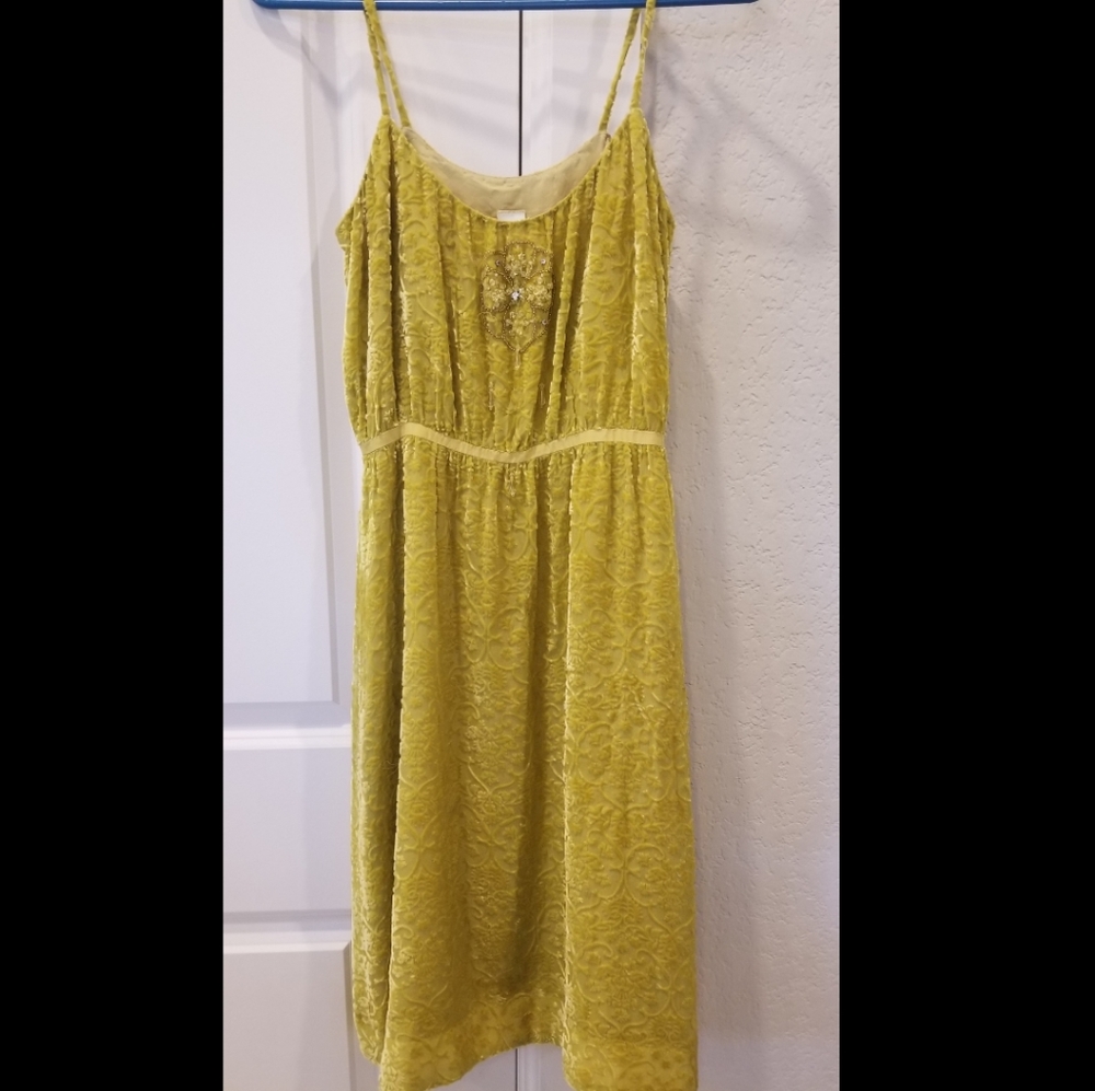 Anthropologie Velvet Dress